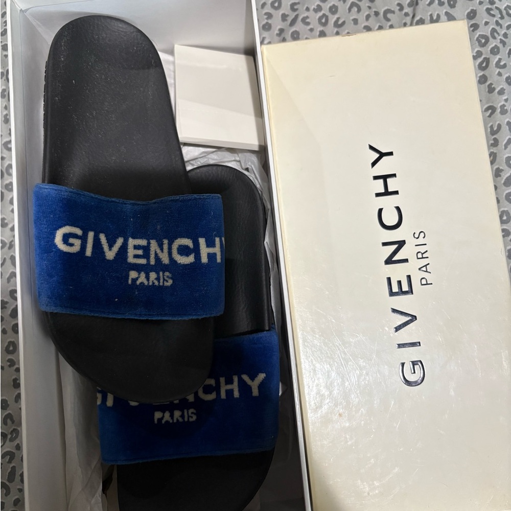 Givenchy Black and Blue Slides